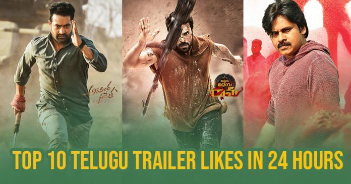 Most Liked Tollywood Movie Trailers