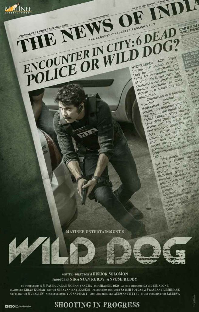 Nagarjuna, Ahishor Solomon, Matinee Entertainment’s 'Wild Dog' First